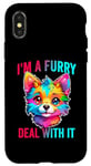 iPhone X/XS I'm A Furry Deal With It Cute Furry Fandom Funny Fursona Case