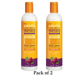 2 X Cantu Grapeseed Curl Activator Cream Silicon Free 355ml/12 oz