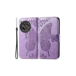 OnePlus 12R violetti perhonen suojakotelo