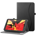 FINTIE Case for Vankyo MatrixPad S8 Tablet 8 inch - [Corner Protection] Premium PU Leather Multi-Angle Viewing Stand Cover with Packet, Black