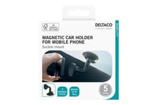 DELTACO ARM-C103 - bilhållare för mobiltelefon - magnetiskt sugfäste