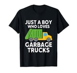 Garbage Truck Tshirt Just A Boy Who Loves Garbage Trucks T-Shirt