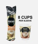 NESCAFE & GO GOLD CAPPUCCINO UNSWEETENED TASTE COFFEE SERVES 8 CUPS 12OZ SACHETS