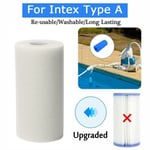 nègre - Cartouche éponge en mousse pour piscine, filtre lavable et réutilisable pour Intex Type A