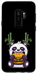 Coque pour Galaxy S9+ Panda amusant pour les amateurs de hamburger pour hommes, femmes, enfants Cheeseburger