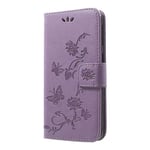 Samsung Galaxy A20e Mobilfodral med fjärilar, Lila