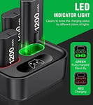 HEYLICOOL Rechargeable Battery Packs for Xbox Series X|S/Xbox One, 4X1200mAh Xbo