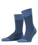 FALKE Men's Sensitive Herringbone M SO Wool With Soft Tops 1 Pair Socks, Brown (Dusty Blue 6845), 8.5-9.5