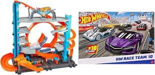 Hot Wheels Ultimate Garage City Playset with Multi-Level Racetrack, 3 Foot Tall
