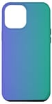 Coque pour iPhone 13 Pro Max Échantillon de couleur dégradé élégant minimaliste mignon mauve bleu vert