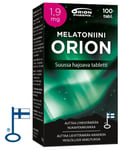 Melatoniini Orion 1,9mg 100 tabl suussa hajoava