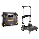 DEWALT DWST1-81079-GB TSTAK Connect Radio and Charger 6 Speakers 45 Watts, W, 18 V, Multi-Coloured, 52 x 40 x 18 & DWST1-71196 Toolboxes-TOUGHSYSTEM & TSTAK, Black/Silver
