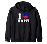 Haiti Flag Day Haitian Revolution Celebration I Love Haiti Zip Hoodie