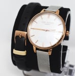 Ted Baker Ladies Dual Strap Rose Gold Quartz Watch TEW50013002