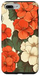 Coque pour iPhone 7 Plus/8 Plus Fleur de bégonia florale vintage