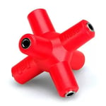 Knucklebones Signal Splitter 3.5 mm X 6 Red