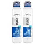2 x L'oreal Studio Line Fix & Style 24H Fixing Spray Strong Hold 250ml