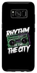 Coque pour Galaxy S8 Rythme de la ville - Vintage Ghettoblaster Boombox Lover