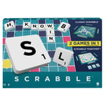 Scrabble Board Game, Classic Family Word Game Two Ways to Play 2-4 Players