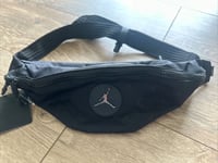 Nike Air Jordan Bum Bag Crossbody Jacquard  Black 100% Genuine New