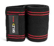 SKLZ Pro Knit Hip Band Fitness, Adjustable Resistance Band, Fitness Equipment for Home Gym, Black/Red, Medium Resistance