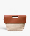 The Case Factory Classy Bag Jute Leather Vegetable Tanned Brun