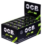OCB Premium 24 Rolls Slim Plus Tips Papier à Rouler Cellulose Noir 16 x 10 x 7 cm