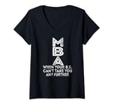 Womens Funny MBA Design For Men Women Master Degree Graduation day V-Neck T-Shirt