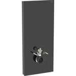 Geberit Monolith Plus cistern för vägghängd toalett, 114 cm, svart glas