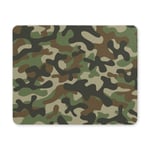 Army Camouflage Military Soldier Repeated Green Camo Print Rectangle Non Slip Rubber Mouse Pad Gaming Mousepad Mat for Office Home Woman Man Employee Boss Work
