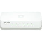 D-link 5-Port Gigabit Easy Desktop Switch, 5-port 10/100Mbps,valkoinen