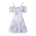 Gianna Dress - Blue Aop