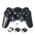 2.4G trådlös enkel spelkontroll för PC / PS3 / PC360 / Android TV-telefoner, konfigurera: USB-mottagare + Android-mottagare + typ C
