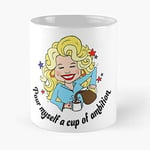 Parton Myself of A Pour Ambition Dolly Cup - Best 11 Ounce Ceramic Mug - Classic Mug for Coffee, Tea, Chocolate or Latte
