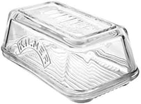 25.35 Glass Butter Dish Vintage Butter Serving Tray With Lid Ideal For Home Mad