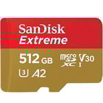 SanDisk Minneskort Micro SDXC Extreme 512G utan Adapter