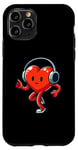 iPhone 11 Pro Running Heart with Headphones for Runners and Loving Couples Case