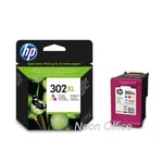 HP 302XL Colour Ink Cartridge For Officejet 3830 3832 3834 4650 Printers