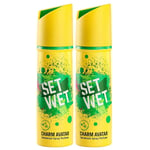 Set Wet Charm Avatar Deodorant & Body Spray Perfume for Men, 150ml (Pack of 2)