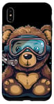 Coque pour iPhone XS Max Joli ours en peluche de plongée pour garçons et filles