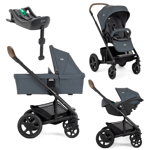 3 in 1 Travel System Stroller Pram Pushchair Carry Cot Car Seat Basket Joie NEW