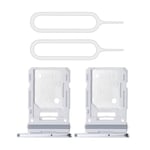 2pcs Dual SIM Card Tray Replacement SIM Pin for Samsung Galaxy S20 FE 5G White