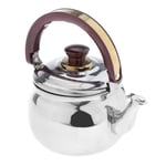 LOVIVER Whistling Tea Kettle, Stainless Steel Stove Top Teapot, Metal Teakettles for Coffee Tea, Great for Home Kitchen Camping Fishing, 6 Sizes to Choose - Silver, 1.8L