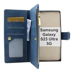 XL Standcase Lyxfodral Samsung Galaxy S23 Ultra 5G (Marinblå)