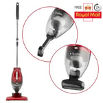 Compact Handheld & Upright 2 in 1 Bagless Lightweight Vacuum Cleaner Hoover Red