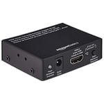 Amazon Basics Audio Extractor Converter, HDMI to HDMI, Audio (SPDIF + RCA Stereo), Black