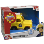 Fireman Sam Push Along Vehicle - Mountain Rescue 4 x 4 Jeep Toy HiT New