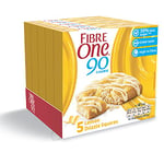 Fibre One 90 Calorie Lemon Drizzle High Fibre Cake Squares, 5 x 24 g (Pack of 5, Total 25 Squares)