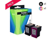 Compatible HP 301 Pack de 2 cartouches d'encre noire et couleurs marque Toner Services (N9J72AE)