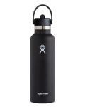 Hydro Flask 21 oz Standard Mouth w/Flex Straw Cap drikkeflaske 621 ml Black: S21FS001 2022
